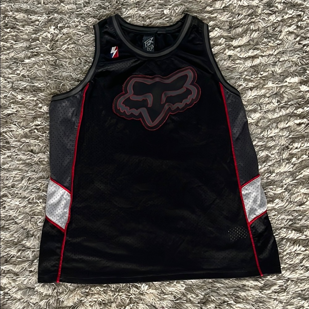 Fox Racing Black and Red Tank Top